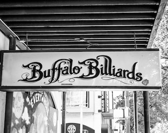 Buffalo Billiards - Fine Art Print, Austin Photography, Home Decor, Art Collectibles, Austin Art