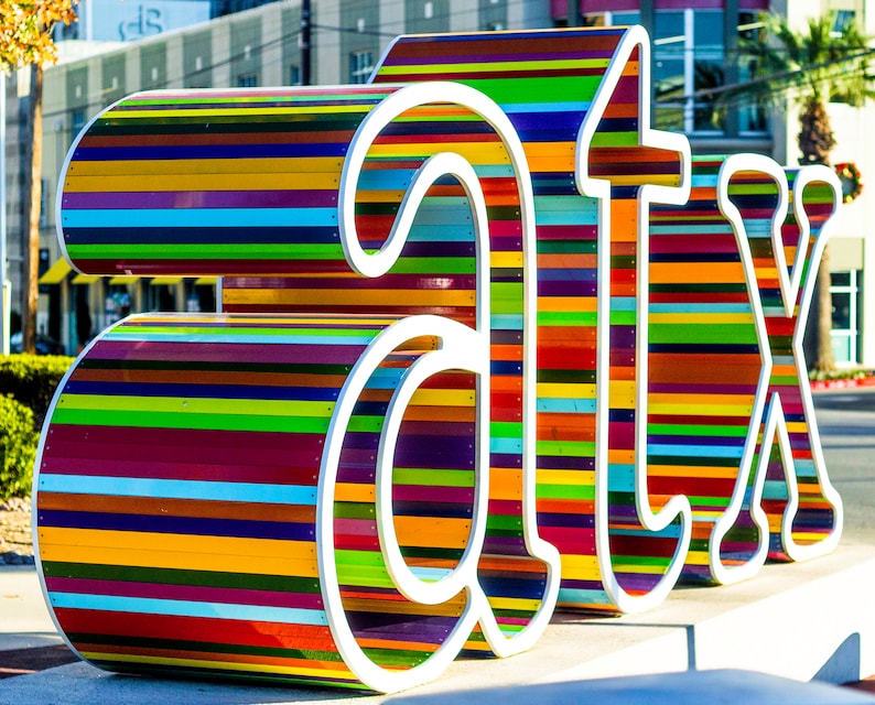 ATX Sign Fine Art Print, Austin Photography, Home Decor, Art