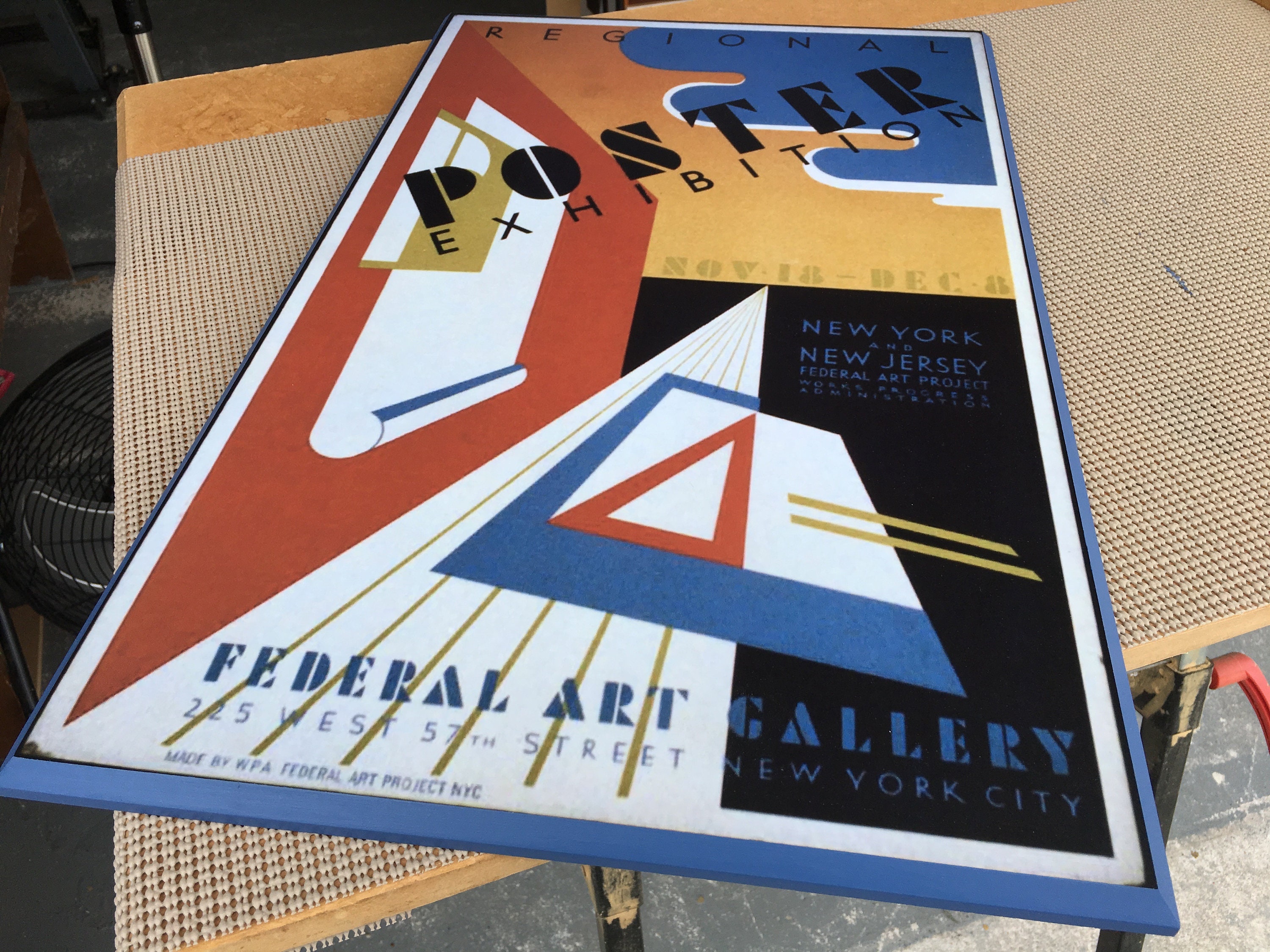 Framed Poster Exhibition Laminated on Wood Home Decor Modern Etsy