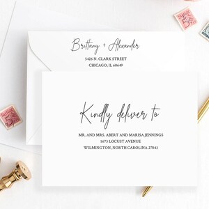 Wedding Envelope Template Address Envelope Template DIY Wedding Address Envelope Printable Envelope Template Modern Script Calligraphy #64