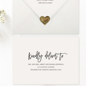 Wedding Envelope Template Address Envelope Template DIY Wedding Address Envelope Printable Envelope Template Modern Script Calligraphy #44
