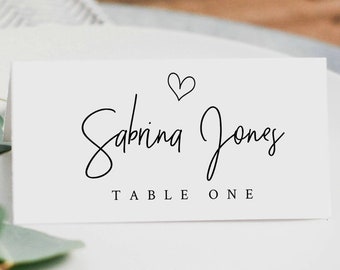 Wedding Place cards Wedding Place card template Printable place card Escort card Instant download Editable place card placecards templett#33