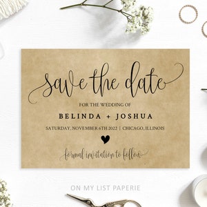 Save the Date invitation ,Save the date template 100% Editable Two sizes 4x6 and 5x7, INSTANT DOWNLOAD, TEMPLETT #25