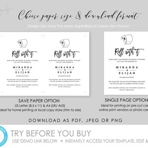 Electronic + Printable Roll With It Template, Digital Template 100% Editable Sizes: 4x6 ...