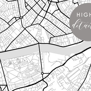 Printable Maps London Black And White