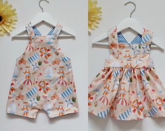 Matching outfits. Sibling clothes. Baby clothes. Photo shoot. Matching brother sister. Handmade baby.  Cake smash outfits