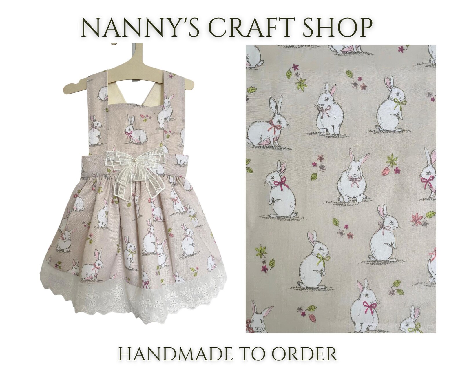 Baby Girl Clothes. Toddler Dress. Rabbits. Baby Shower Gift. Girls ...
