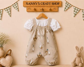 Baby girl clothes. Baby outfit. Baby clothes. Duck outfit. Baby Easter outfit/ Baby gift. Baby shower