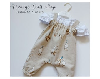 Baby girl clothes. Baby outfit. Baby clothes. Duck outfit. Baby Easter outfit/ Baby gift. Baby shower. US Duties Paid