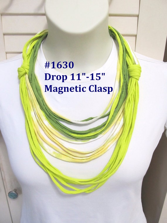 F1630 Fabric Infinity Necklace T-Shirt Yarn Scarf