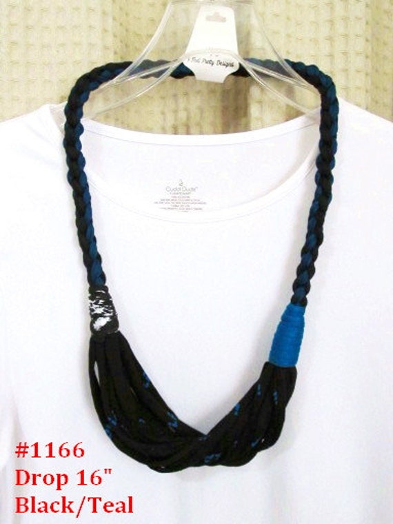 R1166 Unique Soft Lightweight Fabric Necklace