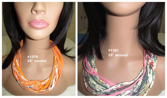 F1378.81 Choker Necklace T-Shirt Yarn w/Magnetic Clasp