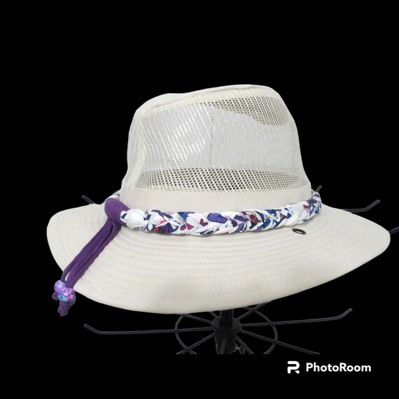 F1721 Multicolor Braided Hat Band with Tassels/Beads