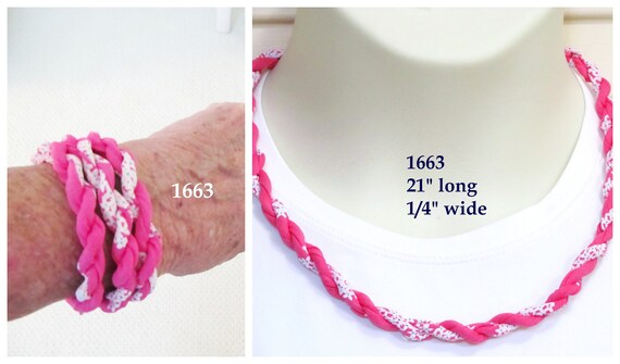 F1663 Unique Necklace or Wrap Bracelet 21" with Magnetic Clasp