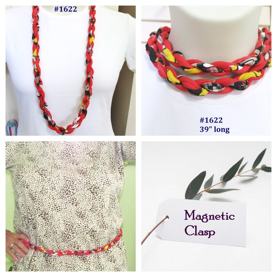 F1622 Unique Rope Necklace, Choker or Belt 39"