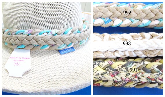 F991-993 Reversible Wide Braided Hat Band