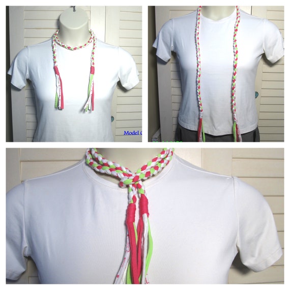 F475 Fabric Infinity Necklace T-Shirt Yarn Scarf