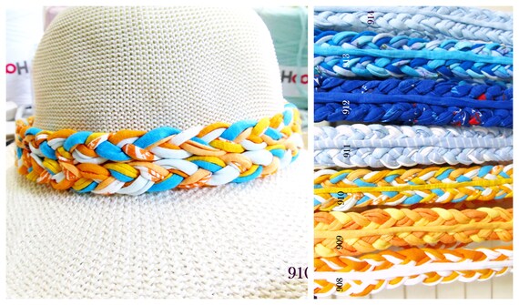 F908-913 Reversible Wide Braided Hat Band