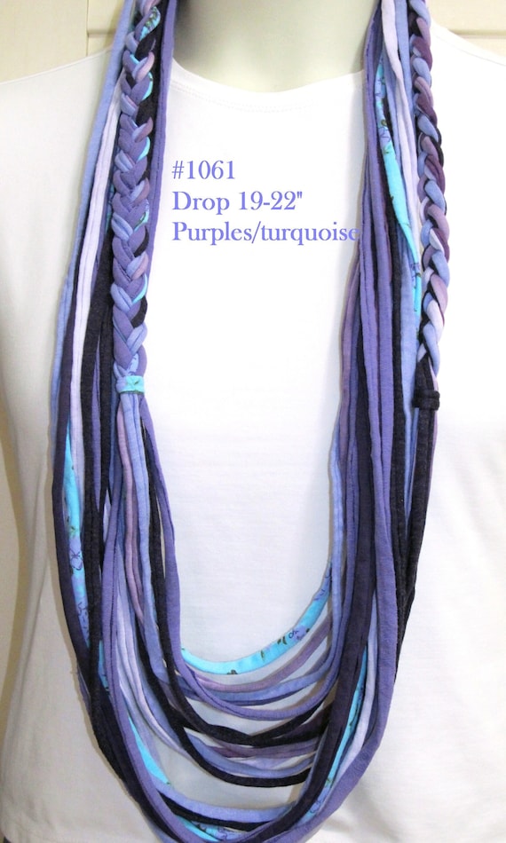 F1061 Fabric Infinity Necklace T-Shirt Scarf