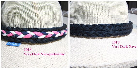 F1013 Reversible Wide Braided Hat Band