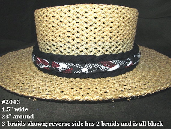 R2043 Reversible 1.5" Wide Braided Hat Band