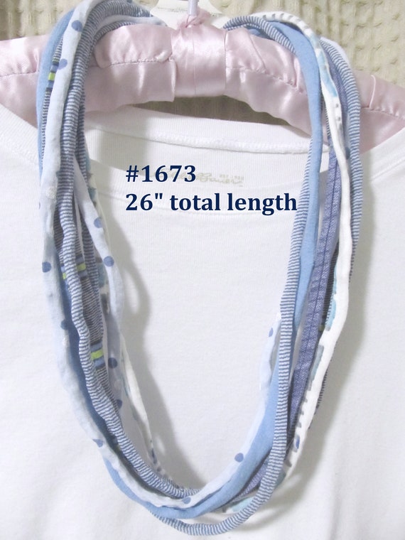 R1673 Fabric Necklace T-Shirt Infinity Scarf Magnetic Clasp