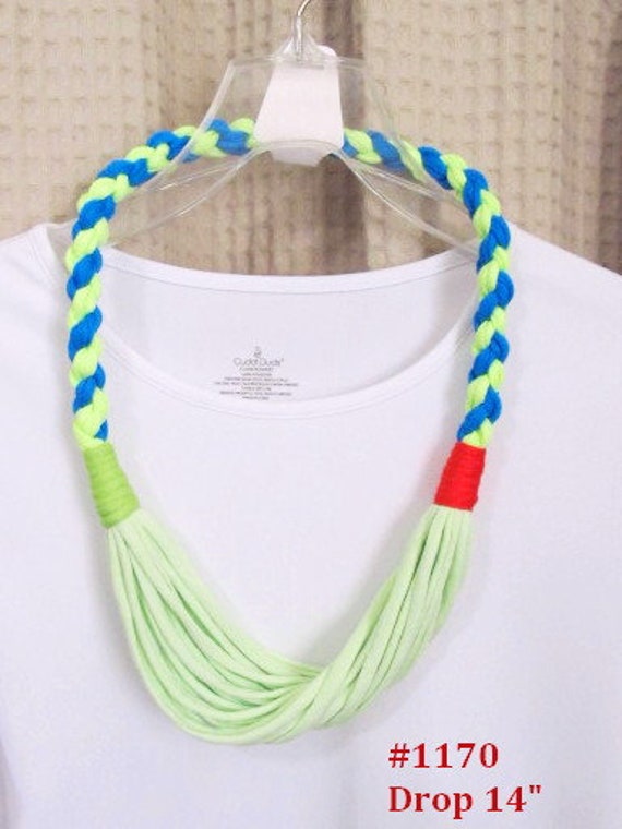 R1170 Unique Soft Lightweight Fabric Necklace