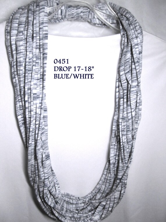 R0451 Fabric Necklace T-Shirt Yarn Infinity Scarf