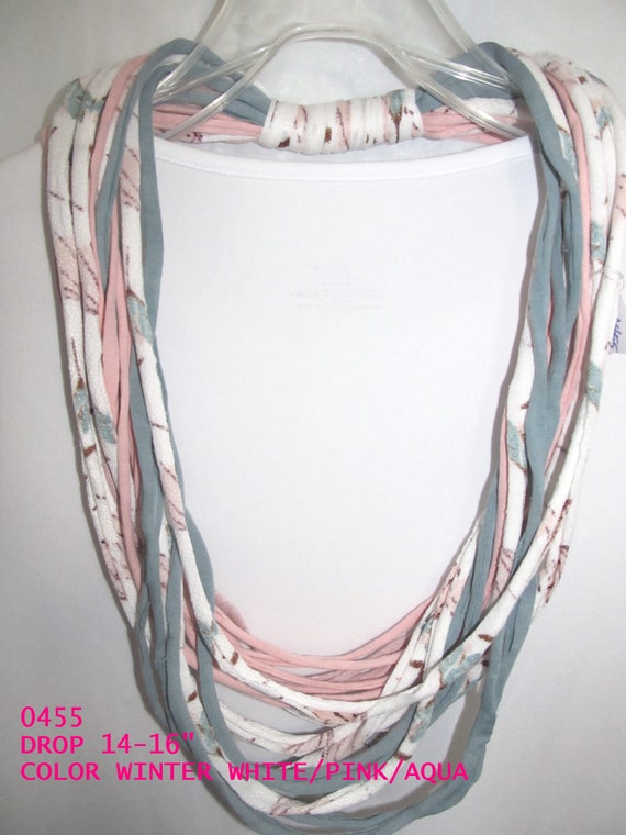 R0455 Fabric Necklace T-Shirt Yarn Infinity Scarf