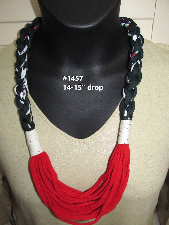 HOLIDAYS! F1457 Unique Infinity Necklace T-Shirt Yarn Scarf - Great Gift!