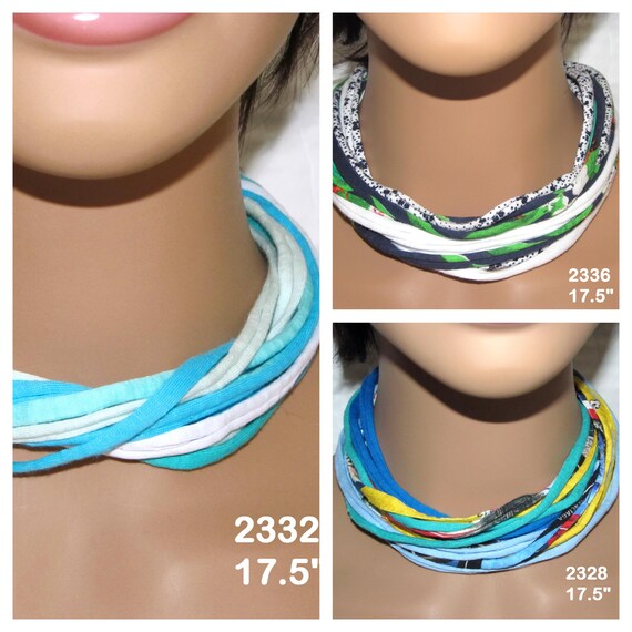 F2328.32.36 17.5" Fabric Choker Necklace w/Magnetic Clasp Great Gift!
