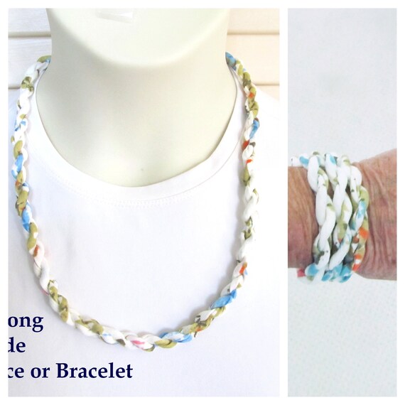 F1662 Unique Necklace or Wrap Bracelet 24"-25" with Magnetic Clasp