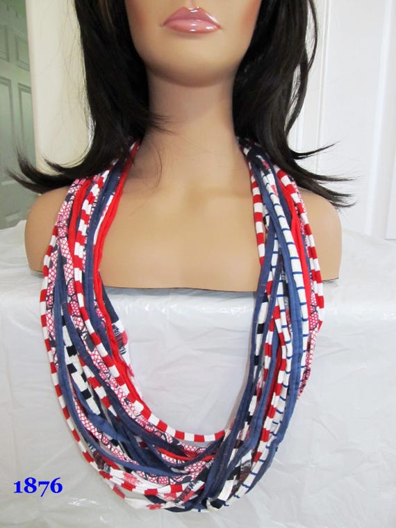F1876 Fabric Infinity Necklace T-Shirt Scarf