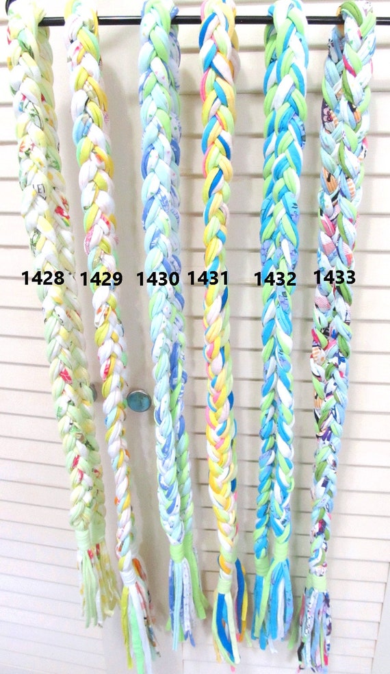 F1428-33 Unique Boho Braid Yarn Scarf Necklace Belt