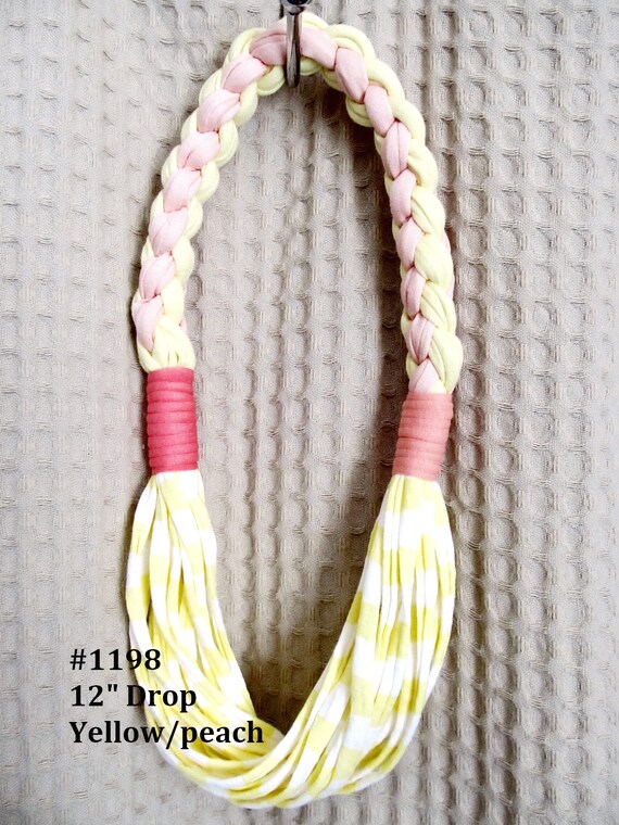 R1198 Unique Soft Lightweight Infinity T-Shirt Yarn Necklace
