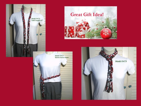 HOLIDAYS! X473 Fabric Infinity Necklace T-Shirt Yarn Scarf