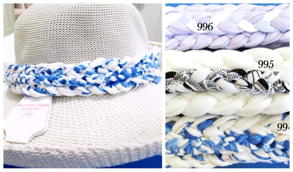 F994-996 Reversible Wide Braided Hat Band
