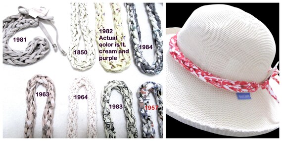 F1850-1984 Adjustable Subtle Prints Hat Band Hatband