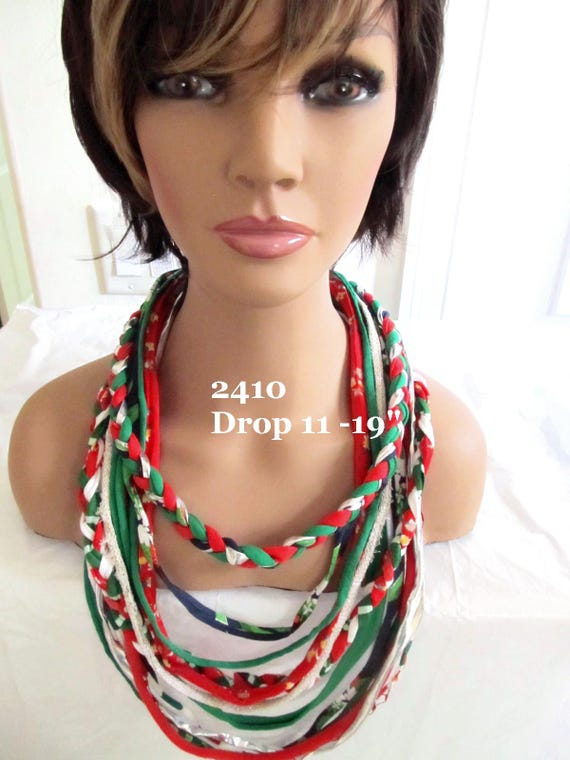 Holidays! X2410 Fabric Infinity Necklace T-Shirt Scarf