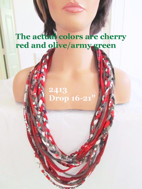 Holidays! X2413 Fabric Infinity Necklace T-Shirt Scarf