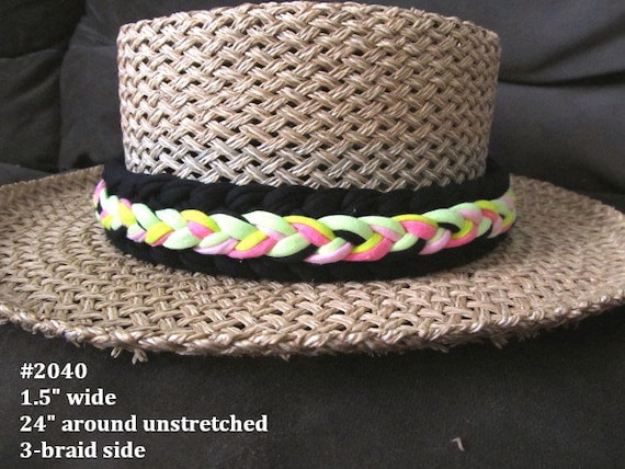 R2040 Reversible 1.5" Wide Braided Hat Band