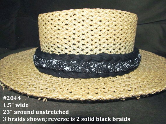 R2044 Reversible 1.5" Wide Braided Hat Band