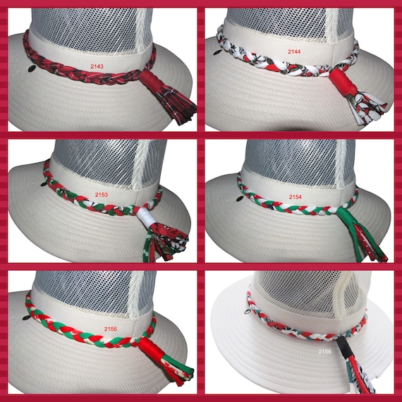 Holidays! 1/2" Braided Hatband with Tassels X2143-56