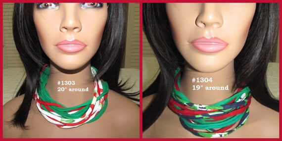 HOLIDAYS! F1303.04 Choker Necklace T-Shirt Yarn w/Magnetic Clasp