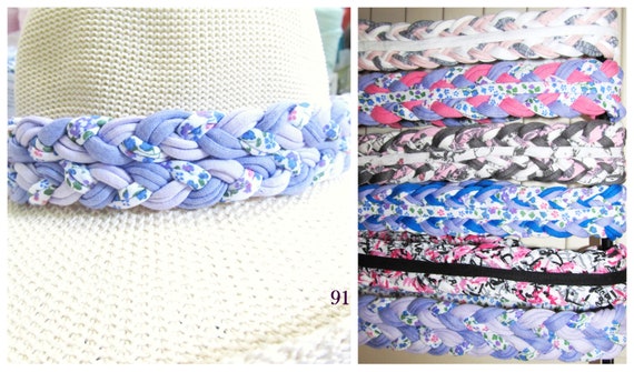 F915-920 Reversible Wide Braided Hat Band