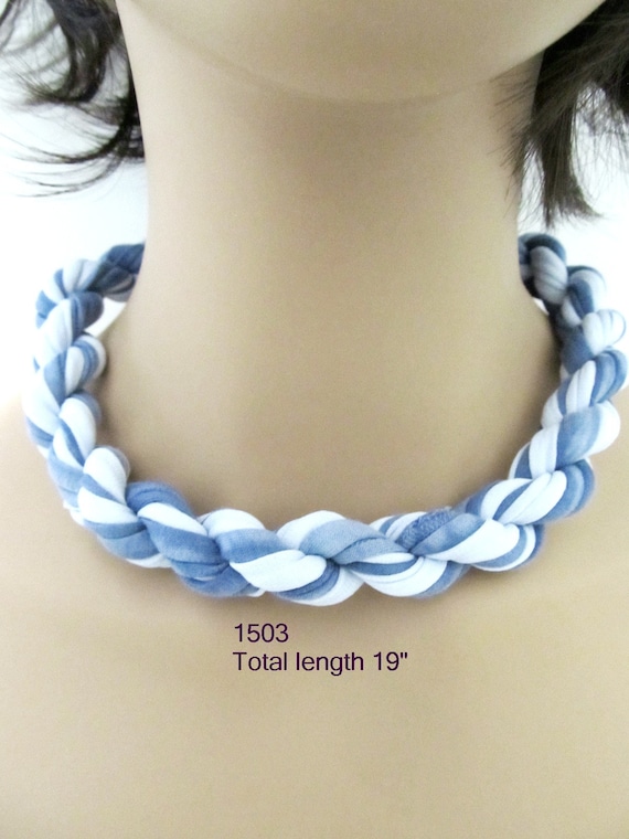 F1503 Soft 19" Rope Choker T-Shirt Yarn with Magnetic Clasp