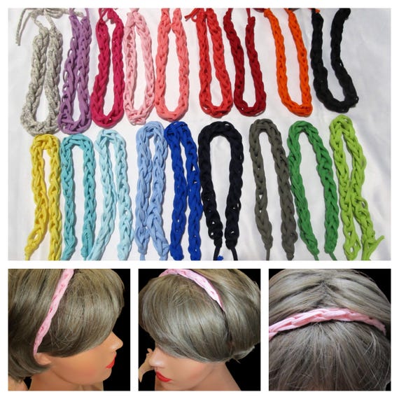R2045-2062 Soft, stretchy Adjustable Hair/Head Band in 16 Colors!