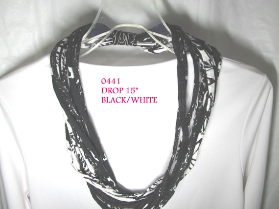 R0441 Fabric Necklace T-Shirt Yarn Infinity Scarf