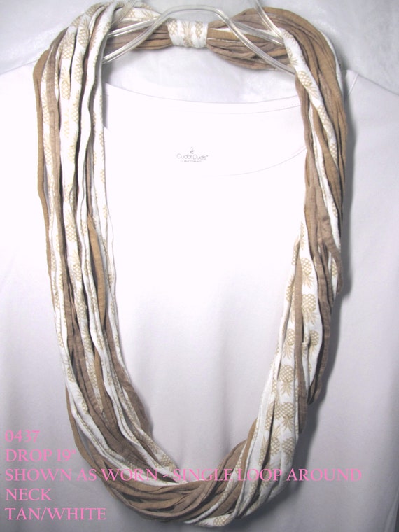 R0437 Fabric Necklace T-Shirt Infinity Scarf