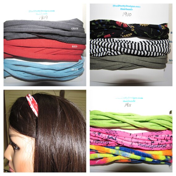 R1909-11 3-Pack Hair Bands Head Bands - You Choose